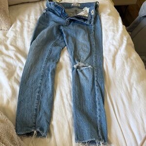 Madewell Blue Distressed Women Jeans